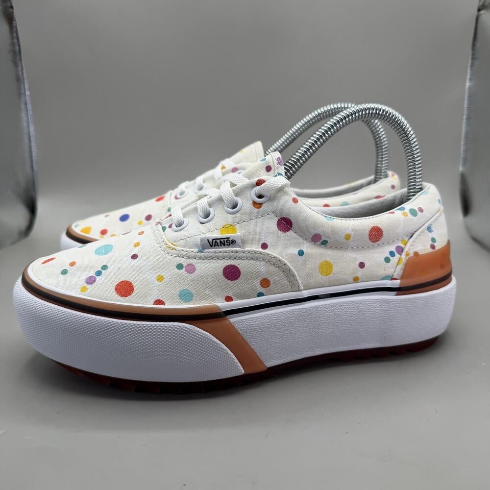 Vans Era UV Ink Floral Platform Shoes Womens US 7 Multicolor Polka Dot Sneakers - Picture 2 of 9